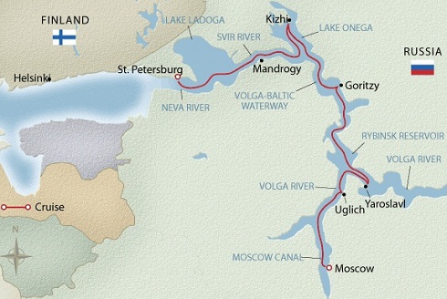 volga river map russia