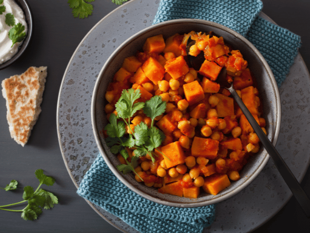 Slow Cooker Beans and Sweet Potato
