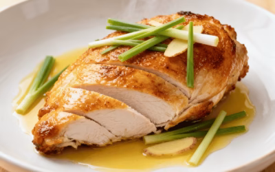 Roast Chicken Breast with Lemongrass and Ginger