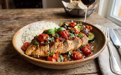 Tomato and Basil Chicken Breast